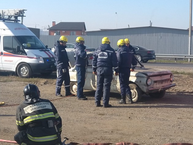 В Краснодаре прошли учения по ликвидации ЧС на федеральных трассах.